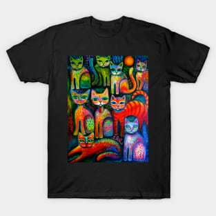 Colourful Kittens T-Shirt
